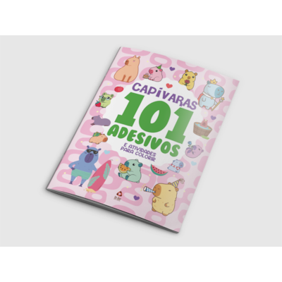Segunda imagem do produto 101 Adesivos Atividades e Desenhos para Colorir Capivara