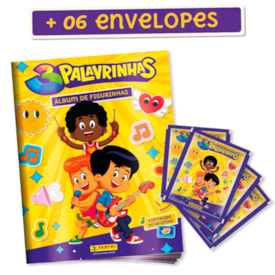 3 Palavrinhas | Álbum Livro Ilustrado Oficial | + 6 Envelopes