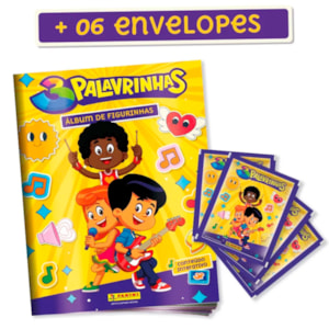 3 Palavrinhas | Álbum Livro Ilustrado Oficial | + 6 Envelopes
