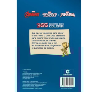 Segunda imagem do produto 365 Desenhos Para Colorir Marvel