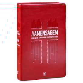 A Bíblia A Mensagem | Letra Gigante | Capa Luxo Vermelha 
