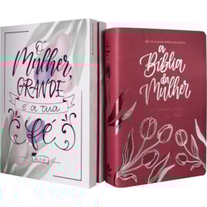 A Bíblia da Mulher Compacta | ARC | Letra Normal | Capa Luxo Rosa Tulipa