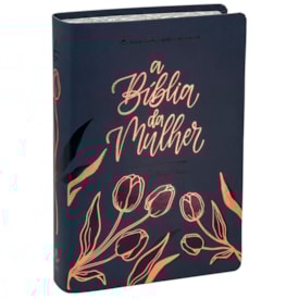 A Bíblia da Mulher | Letra Grande | ARC | Capa Luxo Azul