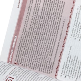 Segunda imagem do produto A Bíblia da Mulher | Letra Normal | ARA | Capa Flor Costurada Legno Luxo