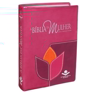 A Bíblia da Mulher | Letra Normal | ARC | Couro Luxo Flor Grande