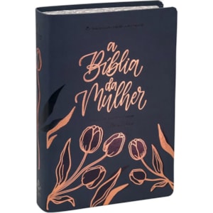 A Bíblia da Mulher | Portátil | NAA | Capa Luxo Azul