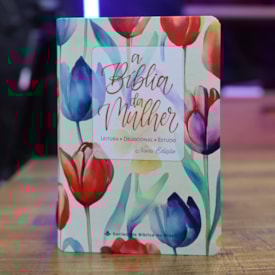 Segunda imagem do produto A Bíblia da Mulher | Portátil | NAA | Capa Tulipa Laranja