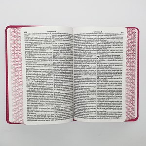 A Bíblia do Capelão | ARC | Letra Grande | Harpa Avivada | Capa Pink