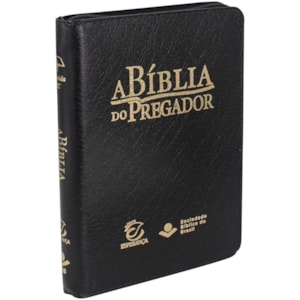 A Bíblia do Pregador | ARC | Letra Normal | Capa Luxo Preta C/ Zíper