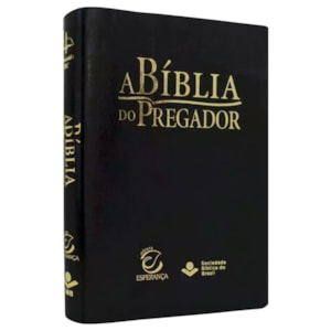 A Bíblia do Pregador | ARC | Letra Normal | Capa PU Preta Nobre