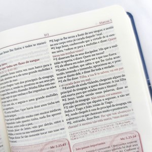 A Bíblia do Pregador | ARC | Letra Normal | Média | Azul Claro e Escuro
