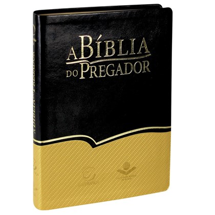 A Bíblia do Pregador | Letra Normal | ARA | Capa Flexível PU Preta/Dourada