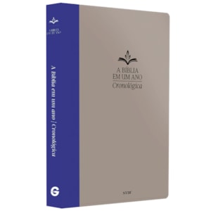A Bíblia Em Um Ano | Cronológica | NVI | Capa Dura Cinza
