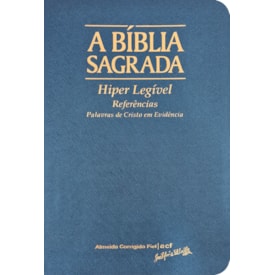 A Bíblia Sagrada | ACF | Hiper Legível | Capa Luxo Azul