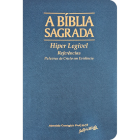 Segunda imagem do produto A Bíblia Sagrada | ACF | Hiper Legível | Capa Luxo Azul