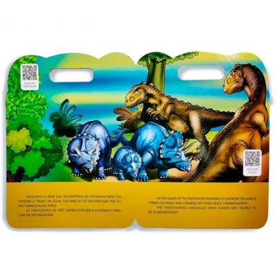 Segunda imagem do produto A Coragem do Triceratopo| QR Codes de Narrações em Inglês e Português