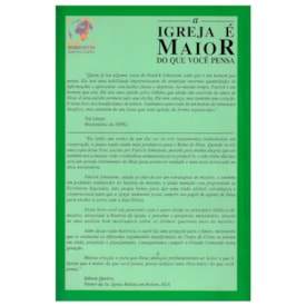 Segunda imagem do produto A Igreja é Maior do Que Você Pensa | Patrick Johnstone