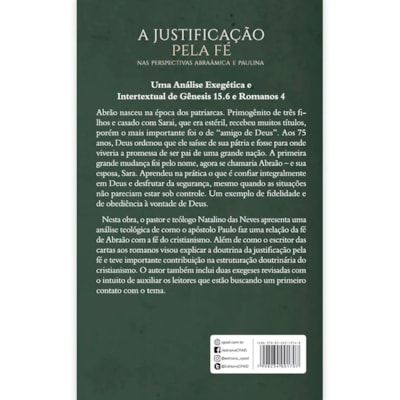 Segunda imagem do produto A Justificação Pela Fé | Natalino das Neves