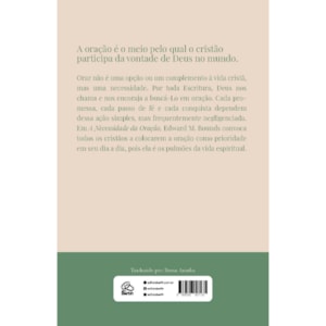 Segunda imagem do produto A Necessidade da Oração | Edward M. Bounds