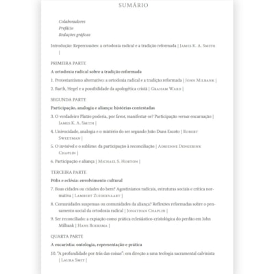 Segunda imagem do produto A Ortodoxia Radical e a Tradição Reformada | James K.A. Smith