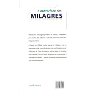 Segunda imagem do produto A Outra Face Dos Milagres |  Luciano Subirá