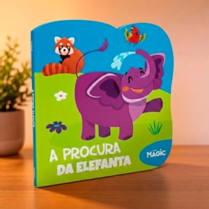 Segunda imagem do produto A Procura da Elefanta | Livros Magic | Cartonado Recortado