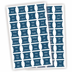 Abas Adesivas para Bíblias | Marcador Índice Israel Azul