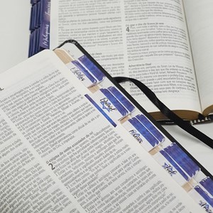 Abas Adesivas para Bíblias | Marcador Índice Israel Branco