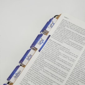 Segunda imagem do produto Abas Adesivas para Bíblias | Marcador Índice Israel Branco