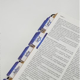 Abas Adesivas para Bíblias | Marcador Índice Israel Branco