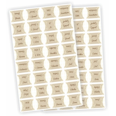 Abas Adesivas para Bíblias | Marcador Índice Pomba Tom Pastel