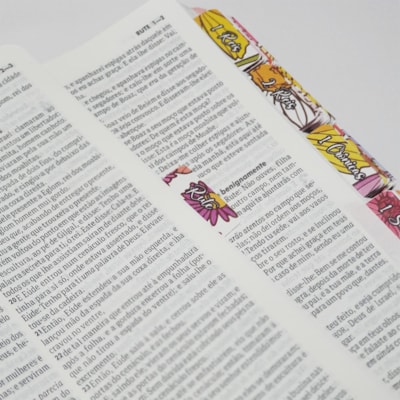 Segunda imagem do produto Abas Adesivas para Bíblias | Marcador Índice Primavera Flores