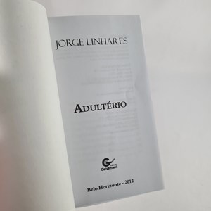 Adultério | Jorge Linhares | Capa Brochura