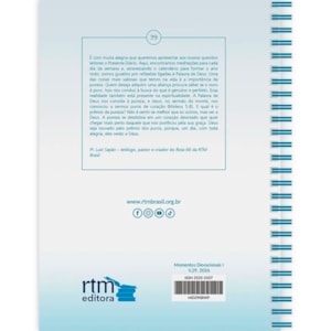 Segunda imagem do produto Agenda 2026 | Devocional Presente Diário Wire-O | Letra Grande | Vol 29 | Capa Pombo