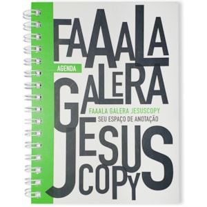 Agenda Permanente Faaala Galera | Jesus Copy