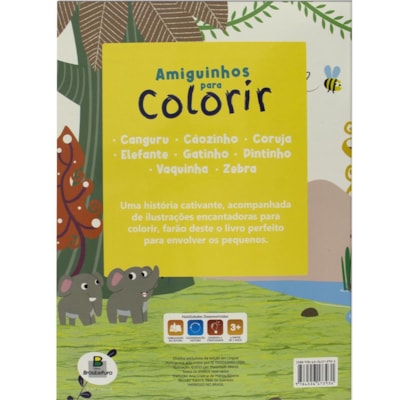 Segunda imagem do produto AMIGUINHOS PARA COLORIR: ELEFANTE