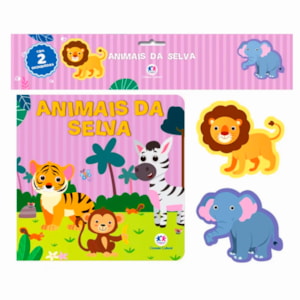 Animais da Selva | Livro de Banho | Com 2 Brinquedos