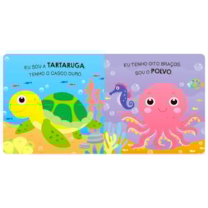 Segunda imagem do produto  Animais do Mar | Livro Banho | Com 2 Brinquedos