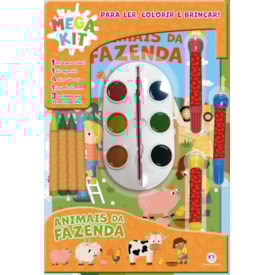 Animais Ler, Colorir e Brincar | Mega Kit