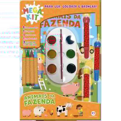Animais Ler, Colorir e Brincar | Mega Kit
