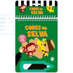 Aquabook Cores na Selva | Pinte Com Água