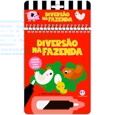 Aquabook Diversão na Fazenda | Pinte Com Água