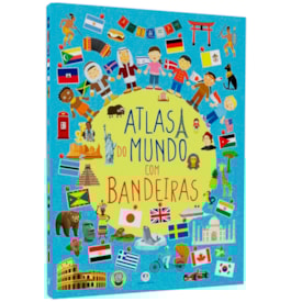 Atlas do Mundo com Bandeiras | Capa Dura