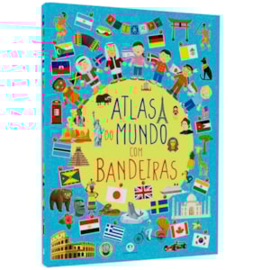 Atlas do Mundo com Bandeiras | Capa Dura