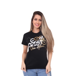 Baby Look Com Cristo | Preta | Pecado Zero | GG