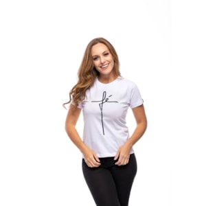 Baby Look Fé | Branca | Pecado Zero | GG