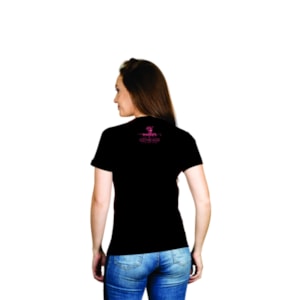 Segunda imagem do produto Baby Look Guia Meus Passos | Preta | Pecado Zero | GG