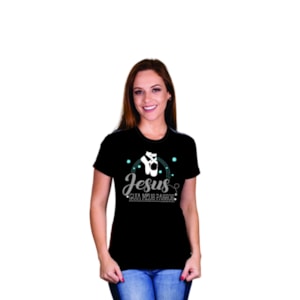 Baby Look Guia Meus Passos | Preta | Pecado Zero | GG