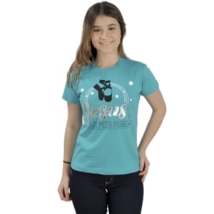 Baby Look Guia Meus Passos | Verde Água | Pecado Zero