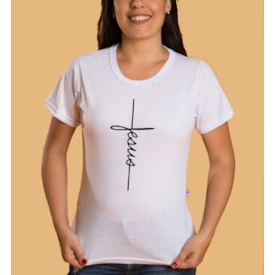 Baby Look Jesus Cruz | Branca | Pecado Zero | GG